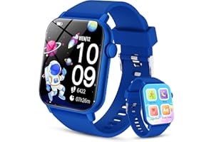 TAOPODO Smartwatch per Bambini 3-12 con Fitness Tracker, Orologio Smartwatch Bambini con Contapassi, Giochi, Frequenza Cardiaca,Monitor del Sonno,IP68 Impermeabile per Smart Watch Bambino Audiobook,Study Card