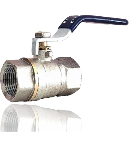 8mm Barb To 8mm Barb Brass Ball Valve - 180 Degree Handle, Shut-Off Valve For Hose, Air, Water