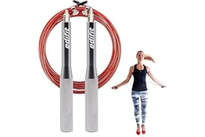 Edifit, Comba Crossfit, Cuerda Saltar, 3 Metros, Mango de 165 mm, Regulable, para Hombre y Mujer, Ejercicio en Casa, Fitness, Boxeo, Entrenamiento