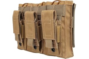 TARNNETZ Aggiornato Versione Porta Caricatore Triplo for M4 M16 AR15 HK416 Pistola Rivista Borsa Porta Caricatori Zaino tattico Vest Molle Accessori