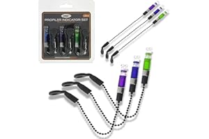 LIDSTERS FISHING SUPPLIES NGT Profiler Bite Indicators Bobbins Set Of 3 Carp Coarse Fishing Green Blue Purple