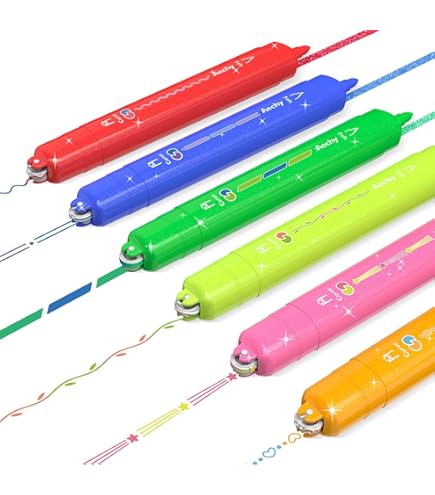 Curve markeerstiftenset, roller dubbele punt curves markeerstift, hand fluorescerende pennen met 6 verschillende curve vormen, lineaire kleurpennen, voor plakboek, journaling, notities, planner