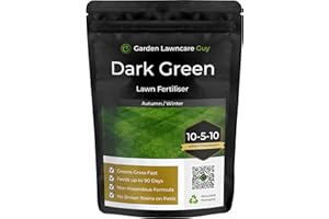 Dark Green Lawn Fertiliser - Autumn/Winter Grass Feed - Fast Acting & Long Lasting - Safe for Gardens - Child and Pet Friendly Turf Thickener - Garden Lawncare Guy