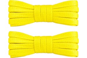 7STROBBS 2 Paia Lacci e Stringhe Sportivi Piatti per Sneakers,8mm Lacci Scarpe Larghi da Converse Air Force 1 Dunk Stan Smith,Lacci per Scarpe Robustezza e Resistenti