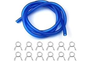 aupawdy 1m Tubo carburante 5mm tubo benzina olio per Motoseghe o Decespugliator 12 Pezzi stringitubo Motore Generale, Tosaerba, Decespugliatore