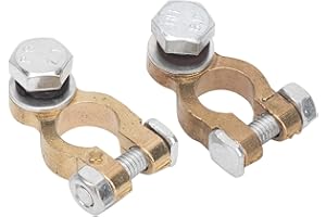 YOSOO 2 terminales para batería de coche, 300 A, gran corriente, M10, tornillo único para coches, camiones, para terminales de batería