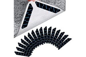CIATBYYJ 16 Stück Teppich Antirutschunterlage,Teppich Stopper rutschfest,Wiederverwendbare Teppich Antirutsch Pads,Waschbare Teppichpolster Teppichgriffe,Teppich Klebepads für Hartböden Hartholzböden