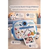 Yellowtech &Ccedil;ocuk Anında Baskılı Mini Fotoğraf Makinesi Sevimli Tasarımlı &Ccedil;ift Kameralı Kamera