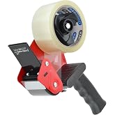 RAPESCO 1790 Packing Tape Dispenser 960 and 1 Roll of Tape | Includes 1 Roll of 50 Micron Clear Germ-Savvy Antibacterial Prot