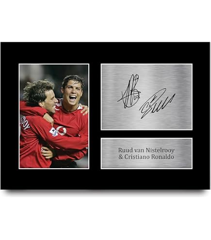 HWC Trading A4 Sammy McIlroy Man U Regali Stampati Autografo