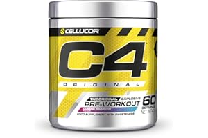 CELLUCOR Poudre pré-entraînement C4 Original - Fruits mélangés | Boisson énergisante pré-entraînement | 150 mg de caféine + bêta-alanine + monohydrate de créatine | 30 portions