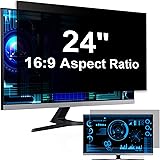 Monitor Filtro Privacy Schermo 24 Pollici 16:9, Rimovibile Pellicola Anti Luce Blu Antiriflesso de Protezione Screen Privacy 