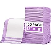 Buyockss Disposable Baby Changing Pads, 100 Pack Disposable Baby Pads Ultra Soft Waterproof Diaper Changing Pads, 13" x 18" 3