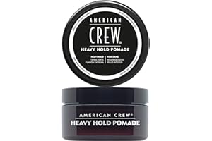 American Crew - Heavy Hold, Pomada para el Pelo de Hombre, Aporta Fijación y Brillo Intenso, Alta Durabilidad, para un Peinado Intacto, con Glicerina - 85 g