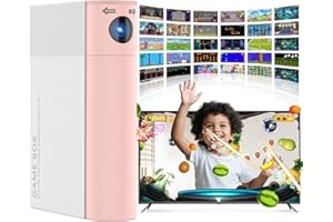 MIAROZ AR Motion Game Console for Kids: Plug and Play TV Video Game System for Indoor Physical Play Interactive Family Fun Game Nights Parties Playtime - Great Gift for Boys Girls 6+ (Pink/White C)