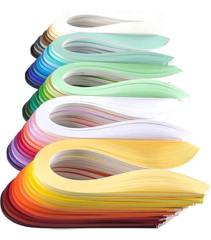 Ensemble Bandes Quilling JUYA 32 Couleurs 1280 Bandes 39cm - 5mm 116 GSM