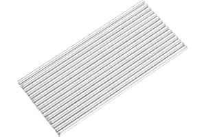 LIYIJIKEJI 15 Stück Rundstahl 3mm x 100mm, Metallstange, Edelstahl Stange, Edelstahlstäbe, Rundstab, Edelstahl Stäbe 3mm, Stabstahl, Edelstahl Rundstange für Heimwerker DIY Modell Garten (100mm)