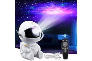 HuuppHip Sternenhimmel-Projektor für Schlafzimmer, Astronaut Projektor, Sternenhimmel-Projektor mit Timer und Fernbedienung, Nachtlicht Projektor für Kinder, Geschenk