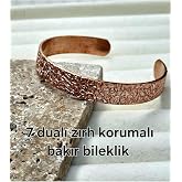 Neefy(1383) Bakır bileklik 7 dua korumalı Metalik Standart