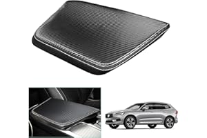 GAFAT Volvo XC60 V60 S602017-2024 2025 pokrowiec na podłokietnik środkowy, Volvo XC60 2023 konsola środkowa, ochrona podłokietników, skórzane obicie, Volvo XC60 akcesoria (czarny)