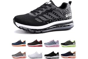 HUYSFIKA Men Women Running Shoes Air Cushion Trainers Breathable Lightweight Ladies Trainers 3.5-10 UK