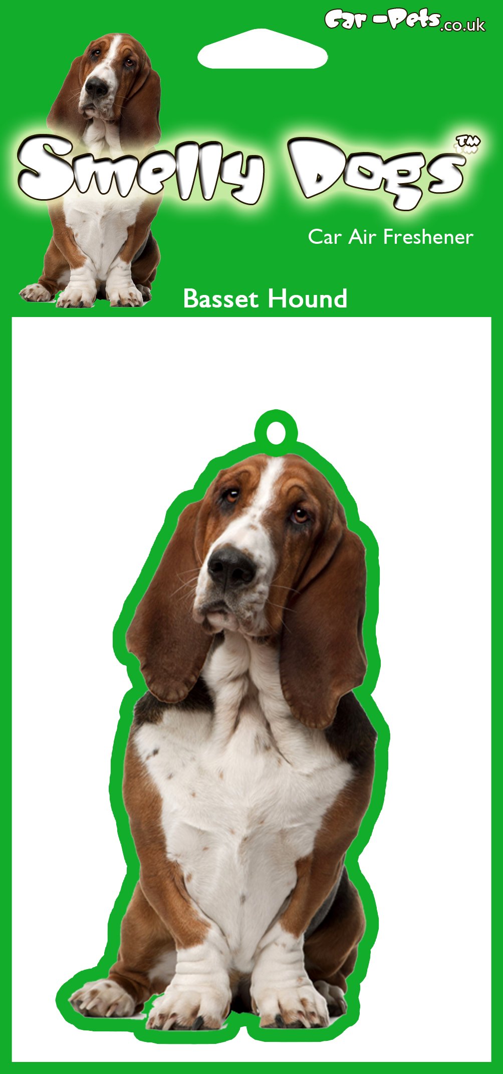 Air Fresheners Basset Hound Dog 2 x Delightful Car Dogs.co.uk