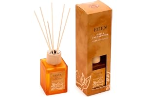 Eden Oud & Sandelträ Doftpinnar – 100ml med Naturliga Doftoljor – Exklusiv Rumsdoft för Hemmet