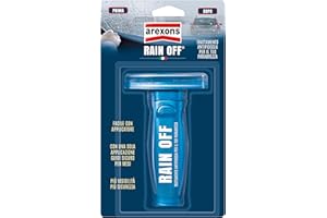 AREXONS RAIN OFF Idrorepellente 100 ml repellente pioggia, trattamento vetro auto cristalli puliti, prodotto per scivolamento gocce parabrezza con applicatore