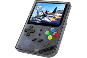 Anbernic Console di Giochi Portatile , RG300 Console di Giochi Retro OpenDingux Tony System , Built-in 3007 Classic Giochi - Transparent Nero