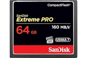 SanDisk Extreme Pro 64 GB 160 MB/s CompactFlash Memory Card - Black/Gold/Red