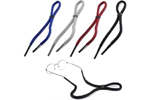 OHYER 4 fasce per occhiali Laccio per occhiali Bambini bambini Cinghie Regolabili per Occhiali da Sole Grigio Nero Arancione Blu Diametro del foro 5 mm Per i cinturini degli occhiali sportivi