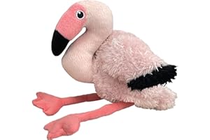 EcoBuddiez - Flaming firmy Deluxebase Mały plusz wykonany z plastikowych butelek z recyklingu. Urocza przyjazna dla środowiska pluszowa zabawka dla małych dzieci.