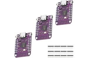 QIQIAZI S2 Mini V1.0.0 ESP32 S2 Modulo,ESP32 S2 Mini Modulo Basato su ESP32-S2FN4R2 scheda di sviluppo 4MB Flash 2MB PSRAM WiFi,Compatibile con Ard-uino MicroPython (3PCS)