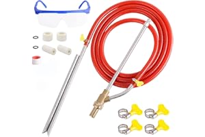 Rdutuok Pressure Washer Sandblasting Kit Wet sandblasting kit for Pressure Washer with Replacement Nozzle Tips,Protect Glasses,1/4 Inch Quick Disconnect Up to 5000 PSI