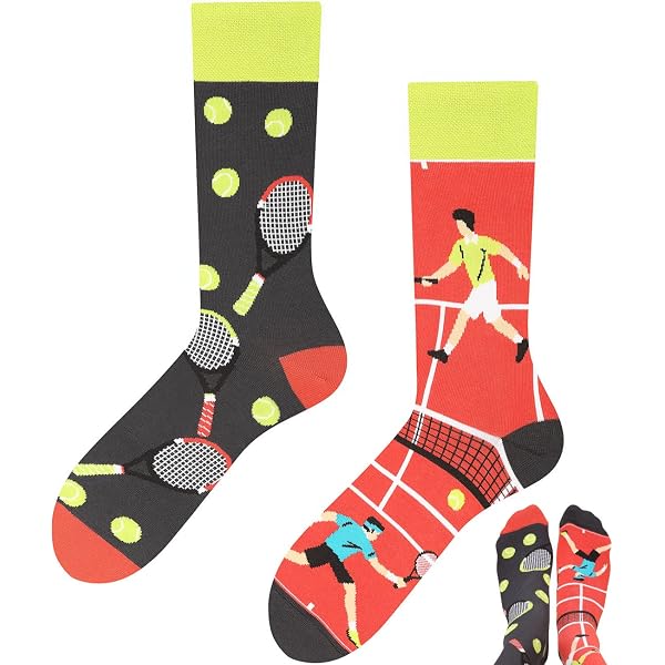Made By Nami – 2 Paia Di Calzini Da Tennis Con Motivo – Cotone 83% – Taglia 38-44 – Divertenti Con Ricamo E Scritta