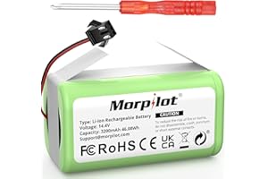Morpilot 14.4V 3200mAh Batterie pour Bagotte BG600 BG700, Proscenic 850T, IKOHS S14 S15, Deebot N79S DN622, Eufy RoboVac 11 11S Max 30 30C 35C 12 15T 15C 15C Max, Conga 990, Li-ION