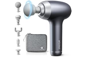 arboleaf Pistola de Masaje Tejido Profundo Masajeador Muscular Eléctrico de Percusión Potente y Super Silencioso Pistola de Masaje para Atletas Deportistas Masajeador Corporal Portátil de Mano Regalos