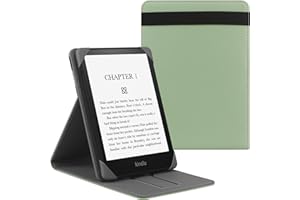ZOENHWA Coque de Protection Universel pour 6.8" Kindle Paperwhite Tolino E-Reader, Compatible 6-6.8” Pocketbook/Sony/Kindle 2022 /Kobo Clara 2E/Kobo Clara HD étui Housse avec Support,Vert