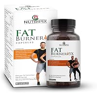 Nutripix 5XFat Burner Supplement With Green Coffee Bean, Garcinia Cambogia, CLA, L- Carnitine, Green Tea Extract for Men…