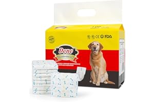 DONO Couches jetables pour Chien pour Chien, y Compris indicateur d'humidité des Couches Super absorbantes (M 10count (18"-25"))