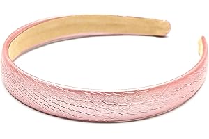 ‎QINGOO QinGoo Leder Haarreif Rosa Stirnband Frauen Stirnbänder Haarband Damen Kopfschmuck Haarschmuck Elegant Mädchen Haar-Accessoire 1stück(Pink)