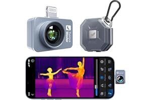 THERMAL MASTER P2 Pro kamera termowizyjna iPhone, kamera na podczerwień z obiektywem makro Super IR rozdzielczość 512 x 384, 15 x zoom, kamera termiczna pasuje do iPhone Series (w zestawie 15/16)