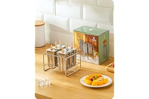 Baffect Stainless Steel Popsicle Mould with Stick Holder Ice Cream Mould Set of 6 (Round)