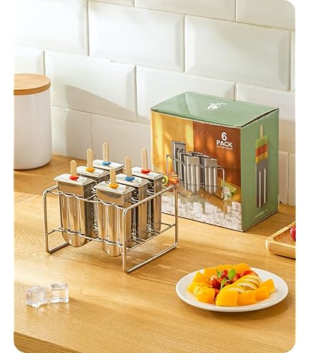 IJslolly Maker, Pop Maker, Summer Pops, Set Voor 6 IJsjes, BPA Vrij Polypropyleen Siliconen Zoku