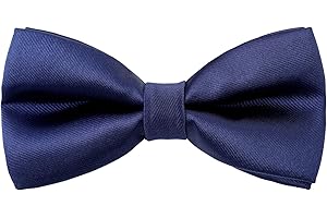 Kajeer Kids Boys Silk Bow Ties - Adjustable Pre-tied Solid Bowties for Girls Baby Toddler Birthday Wedding Party Photo
