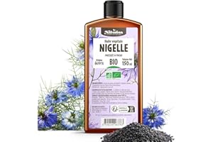 Huile de NIGELLE Bio 150 ml - Planète au Naturel - Pure, Naturelle et Pressée à froid - Alimentaire - Cheveux, Corps, Ongles