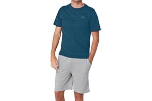 The Essentials Wardrobe Mens Pyjamas Shorty Short Sleeve Set Nightwear Pjs Loungewear Cotton Size S-4XL