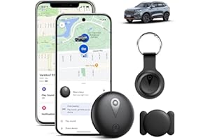 SUOXIOM GPS-Tracker für Fahrzeuge Kompatibel mit Built in App (iOS＆Android) Echtzeit Air Tracker Tags Globale Abdeckung Verstecktes Auto Ortungsgerät Keine monatliche Gebühr oder Abonnement