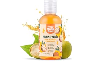 Mönchsfrucht (100%) - 250 Portionen - Zuckerersatz ohne Zusatzstoffe - natürlicher, keto-freundlicher Monk Fruit Sweetener - ohne Erythrit, Xylit, Stevia | Happy Monkfruit®