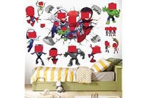 CrinIotyx Wandtattoo Zimmer Cartoon Aufkleber Wandsticker Wandtattoo für Schlafzimmer Schlafzimmer Wohnzimmer Wanddeko